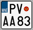 License plate of Montenegro, Motorcycles