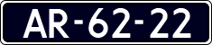 License plate of the Netherlands, Imported oldtimers (cars)