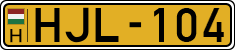 license plates of Hungary, Commercial vehicles (1990)