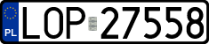 License plates of Poland, Regular car plates
