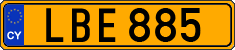 License plate of Cyprus, Regular plates
