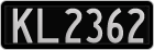 License plate of New Zealand, AB1(234)