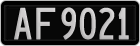 License plate of New Zealand, AB1(234)