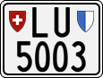 License plate of Switzerland, Motorcycles