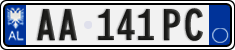 License plate of Albania, Cars (2011)