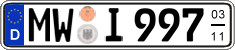 German license plate, Seasonal plates