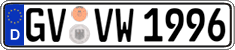 German license plate, Regular plates