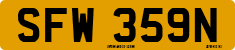 License plate of the United Kingdom, 1963 year system