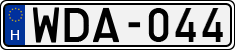 license plates of Hungary, Cars (1990)