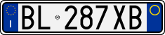 License plate of Italy, Cars (1994 year series)