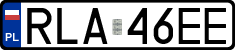License plates of Poland, Regular car plates