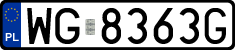 License plates of Poland, Regular car plates