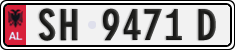 License plate of Albania, Cars (1993)