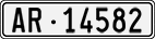 License plate of Switzerland, Cars