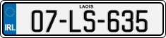 License plate of Ireland, Regular plates