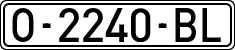 License plates of Spain, 1971 year series