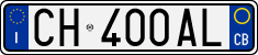 License plate of Italy, Cars (1994 year series)
