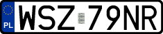License plates of Poland, Regular car plates