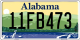 Alabama, 0AB1234 / 00AB123 / 00A1B23