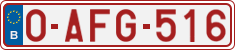 License plate of Belgium, Regular plates (2010)