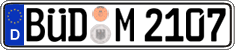 German license plate, Regular plates