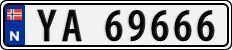 License plate of Norway, Cars