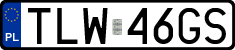 License plates of Poland, Regular car plates