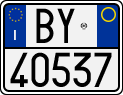 License plate of Italy, Motorcycles (1994 year series)