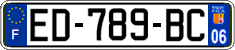 French license plate, SIV (ordinary)