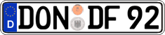 German license plate, Regular plates