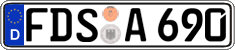 German license plate, Regular plates