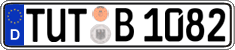 German license plate, Regular plates