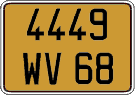 French license plate, FNI