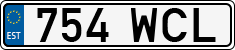License plate of Estonia, Regular car plates