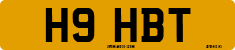 License plate of the United Kingdom, 1983 year system