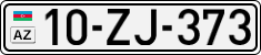 License plate of Azerbaijan, Cars