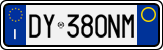 License plate of Italy, Cars (1994 year series)