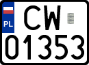 License plates of Poland, Regular car plates