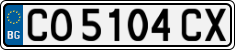 License plate of Bulgaria, Cars