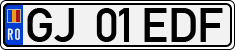License plate of Romania, Regular plates