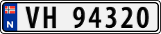 License plate of Norway, Cars