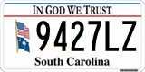 South Carolina, In God We Trust (1234AB/123 4AB)