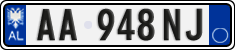 License plate of Albania, Cars (2011)