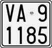 License plate of Italy, Motorcycles (1927 year series)