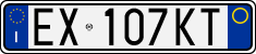 License plate of Italy, Cars (1994 year series)
