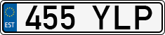 License plate of Estonia, Regular car plates