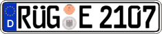 German license plate, Regular plates