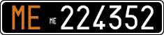 License plate of Italy, Cars (1927 year series)