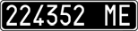 License plate of Italy, Cars (1927 year series)