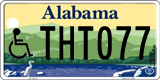Alabama, Vehicles for disabled persons TAB123